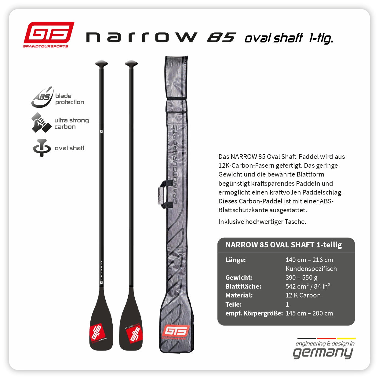 Narrow 86 oval shaft 1-Hg
