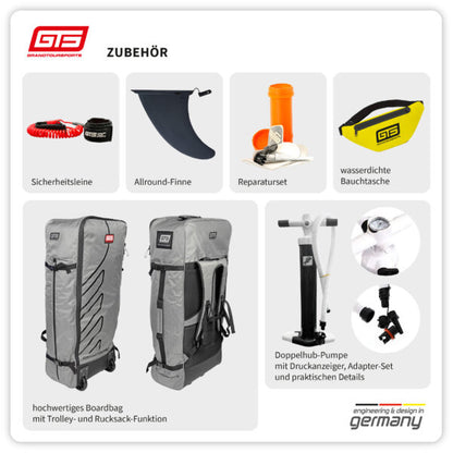 GTS Premium Touring SUP "RST  12.6 x 29.5“ GBW mit Paddel