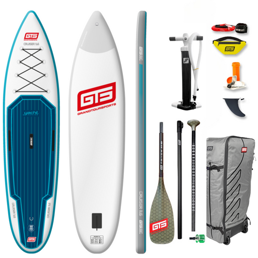GTS Premium Touring SUP – Cruiser 11.6 Yacht Design (PBC) mit Paddel