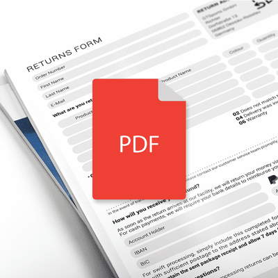 GTS Rücksendeformular – 1 Seite (EN)