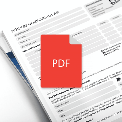 GTS Rücksendeformular – 1 Seite (DE)